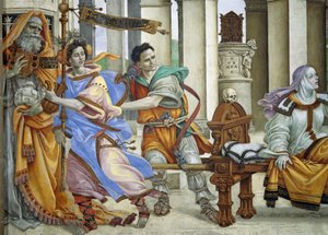 Evangelisten Johannes gjenoppliver Drusiana av Filippino Lippi