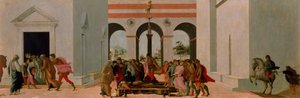 The Death of Lucretia (tempera på panel) av Filippino Lippi