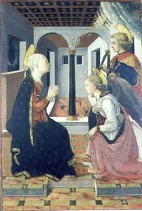 Bebudelsen med St. Julian (panel) av Filippo (workshop of) Lippi