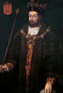 Portrett av Alfonso (Alfonso) III av Catalonia, IV av Aragon, kalt debonnaire (1299 - 1336), konge av Aragon og Sardinia (1327-1336) av Filippo Ariosto