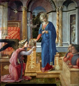 Bebudelsesmaleri av Filippo Lippi (ca. 1406-1469) Roma Barberini Gallery