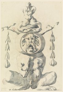 Tegning, grotesk figur, 1550–1625 av Filippo Marchionni
