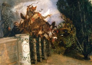 Allegory (olje på lerret) av Filippo Palizzi