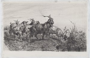 Barn ved en dam av Filippo Palizzi