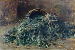 Grønnsakskurv av Filippo Palizzi