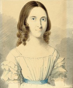 Et portrett av Christina Georgina Rossetti av Filippo Pistrucci