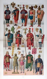 Romersk militær- og gladiatorkostyme, c1800-1836 av Firmin Didot