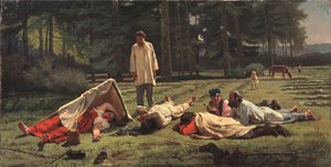 Hvil ved Hay Harvest, 1887
