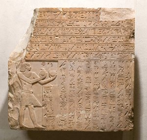 Stela av kong Intef II Wahankh, ca. 2108–2059 f.Kr. (kalkstein)