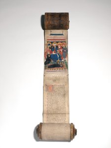 Book of the Dead fra Saint Bavo's Abbey (vellum og lær) av Flemish School