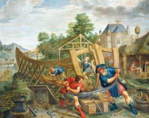 Bygge ark av Flemish School