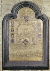 Epitafium av Francois van Wychhuus, slutten av det sekstende århundre (messing)