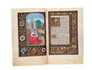 Folioer fra Rothschilds timebok, Gent eller Brugge, ca. 1505 av Flemish School