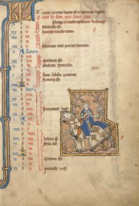 MS 14 f.5, mai: Hawking, ca. 1250 av Flemish School