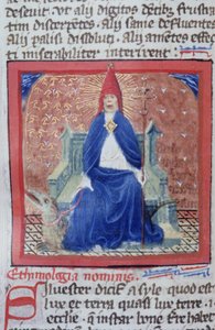 Ms Gen 1111 Page fra Legenda Aurea, Brugge, ca. 1400-10 av Flemish School