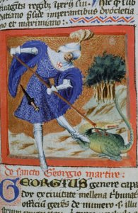 Ms Gen 1111 Page fra Legenda Aurea, Brugge, ca. 1400-10 av Flemish School