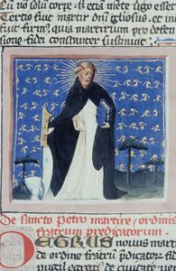 Ms Gen 1111 Page fra Legenda Aurea, Brugge, ca. 1400-10 av Flemish School
