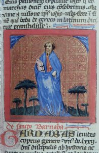 Ms Gen 1111 Page fra Legenda Aurea, Brugge, ca. 1400-10 av Flemish School