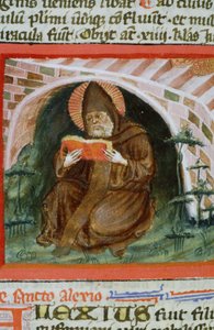 Ms Gen 1111 Page fra Legenda Aurea, Brugge, ca. 1400-10 av Flemish School
