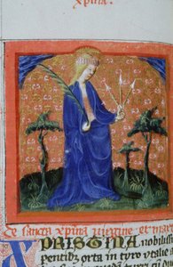 Ms Gen 1111 Page fra Legenda Aurea, Brugge, ca. 1400-10 av Flemish School