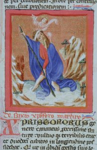 Ms Gen 1111 Page fra Legenda Aurea, Brugge, ca. 1400-10 av Flemish School