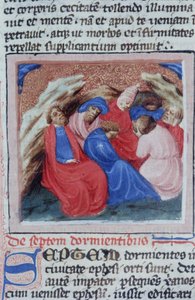 Ms Gen 1111 Page fra Legenda Aurea, Brugge, ca. 1400-10 av Flemish School