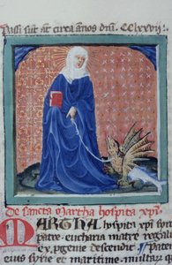 Ms Gen 1111 Page fra Legenda Aurea, Brugge, ca. 1400-10 av Flemish School