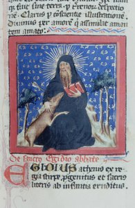 Ms Gen 1111 Page fra Legenda Aurea, Brugge, ca. 1400-10 av Flemish School