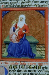 Ms Gen 1111 Page fra Legenda Aurea, Brugge, ca. 1400-10 av Flemish School