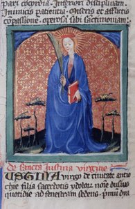 Ms Gen 1111 Page fra Legenda Aurea, Brugge, ca. 1400-10 av Flemish School
