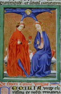 Ms Gen 1111 Page fra Legenda Aurea, Brugge, ca. 1400-10 av Flemish School