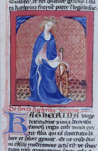 Ms Gen 1111 Page fra Legenda Aurea, Brugge, ca. 1400-10 av Flemish School