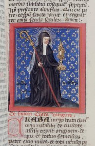 Ms Gen 1111 Page fra Legenda Aurea, Brugge, ca. 1400-10 av Flemish School