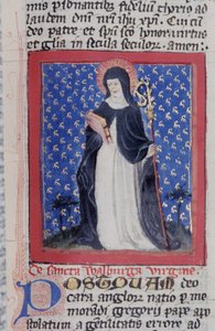 Ms Gen 1111 Page fra Legenda Aurea, Brugge, ca. 1400-10 av Flemish School