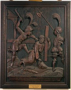 Vår Frelser faller mens han bærer korset, fra kapellet, ca. 1520 (tre)