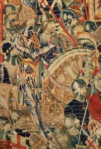 Parish museum for gobeliner (Parish Museum of Pastrana Tapestries). flamsk billedvev. Encirclement of Asilah (Beleiringen av Asilah, De omsingeling van Arzila). Seriens erobringer av kong Alfonso I av Portugal. Tournai. av Flemish School