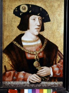 Portrett av Karl V (1500 - 1558), keiser av Tyskland. Flamsk skole på 1500-tallet (olje på lerret)