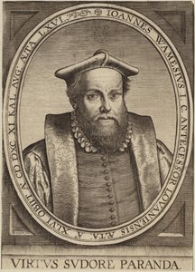Portrett av Jan Wamesius av Flemish School