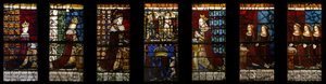 Royal Family of Edward IV in situ, ca. 1480 (farget glass) av Flemish School