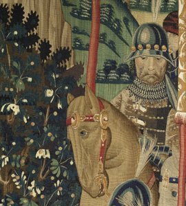 Tapet som viser erobringene av kong Alfonso V av Portugal av Flemish School