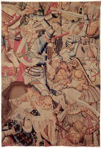 Slaget ved Roncevaux, fra The History of Charlemagne av Flemish School