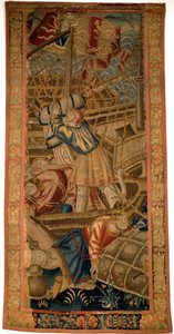 Portugiserne i India - flamsk billedvev av Tournai fra første kvartal av 1500-tallet - Musee de la Marine de Lisbon (Portugal) av Flemish School