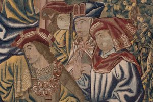 The Redemption of Man billedvev (tekstil) av Flemish School