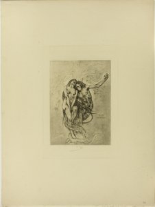 Fristelsen eller eplet av Félicien Rops