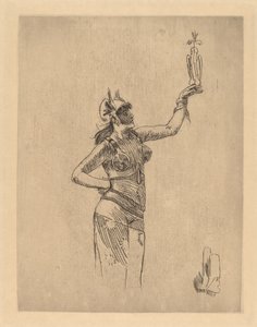 Falconer La fauconniere. av Félicien Rops