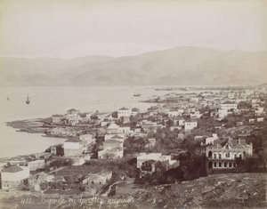 Beirut. Sett fra American College, ca. 1870. av Félix Bonfils
