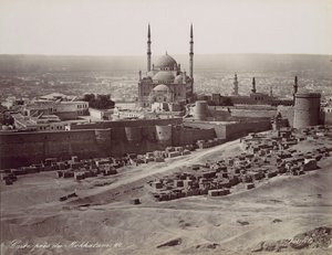 Kairo nær Mokkatam, 1870-tallet. av Félix Bonfils