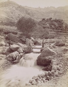 Cours du Kadisha, Monte Lisboa, 1860-80-tallet, trykt ca. 1870. av Félix Bonfils