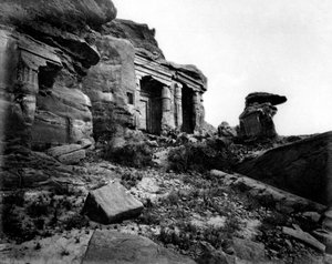 Gebel Silsileh, Egypt, 1878 av Félix Bonfils