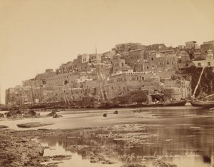 Jaffa, generelt utsikt fra havet - Palestina av Félix Bonfils